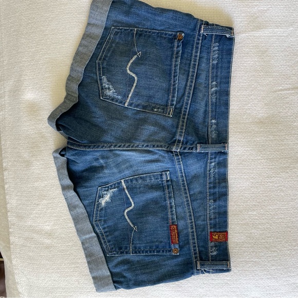 7 By All Mankind Denim Jean Short Size 29 - Picture 3 of 5